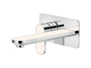DRESS - Wall-mounted washbasin mixer with plate - Tap by Nobili