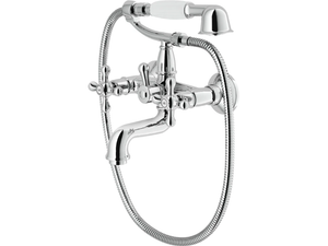 GRAZIA - Wall-mounted bathtub tap with hand shower - Tap by Nobili