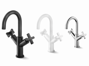 LIRA - 1 hole washbasin tap with individual rosettes - Tap by Nobili