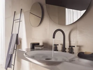 LIRA - 3 hole washbasin tap with individual rosettes - Tap by Nobili