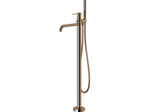 VELIS - Floor standing single handle bathtub mixer with hand shower - Tap by Nobili