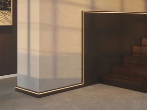 IL11 WALLSTYL® - Polystyrene skirting board with indirect LED lighting - Finishes accessories by NOËL & MARQUET