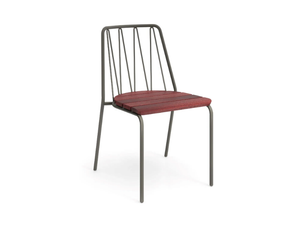 ROUSSEAU - Steel and wood chair - Chair by Nola Industrier