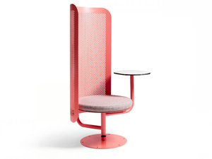 WORK LOUNGE - Swivel powder coated steel chair high-back - Chair by Nola Industrier