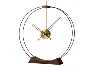 AIRE - Table-top wooden and metal clock - Styling by Nomon