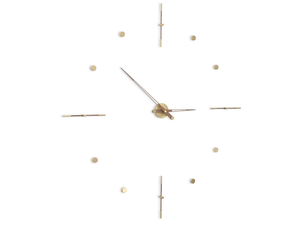MIXTO - Wall-mounted metal and wooden clock - Styling by Nomon