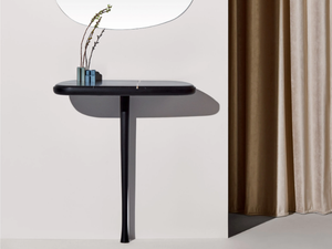 MOMENTS - Rectangular Sahara Noir marble console table - Console by Nomon