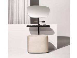 MOMENTS - Sahara Noir marble and wood dressing table - Table by Nomon
