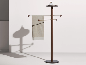 MOMENTS - Standing wooden towel rack - Accessories by Nomon