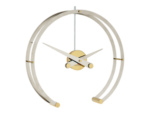 OMEGA - Table-top steel and brass clock - Styling by Nomon