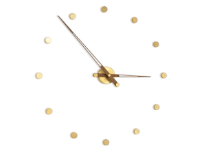 RODON - Wall-mounted wooden and brass clock - Styling by Nomon