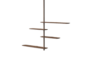 UNICA - Ceiling mounted modular wood veneer shelving unit - Cabinet by Nomon