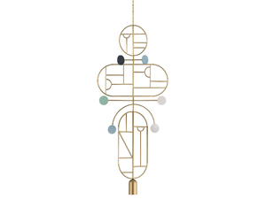 WOODEN DOTS - Dimmable LED metal pendant lamp - Ceiling lamp by Nomon