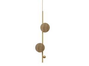 EL VERTICAL CS1 - LED brass pendant lamp - Ceiling lamp by NOOM