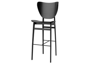 ELEPHANT BAR - High oak stool with footrest - Stool by NORR11