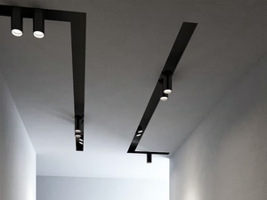 GHOST EVO - Aluminium linear lighting profile built-in - Accessories by Novalux