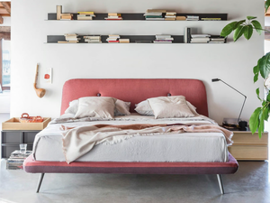 CIRCE - Upholstered fabric double bed - Bed frame by Novamobili