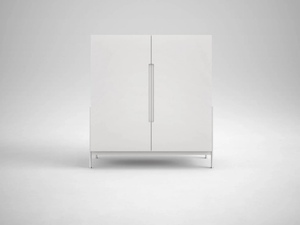 FLOAT - Lacquered highboard with doors - Door by Novamobili