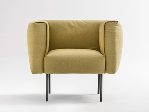 ONNI - Upholstered fabric armchair with armrests - Armchair by Novamobili