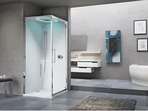 EON GF - Multifunction corner shower cabin - Shower by NOVELLINI