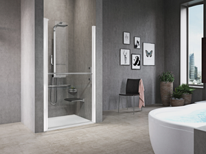 FREE 1 1B - Niche shower cabin with hinged door - Door by NOVELLINI