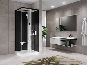 GLAX 2 2.0 G+F - Multifunction corner shower cabin - Shower by NOVELLINI