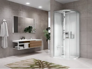 GLAX 2 2.0 R - Multifunction semicircular shower cabin - Shower by NOVELLINI