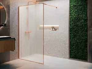 HP ART - Rectangular glass Walk in shower - Shower by NOVELLINI