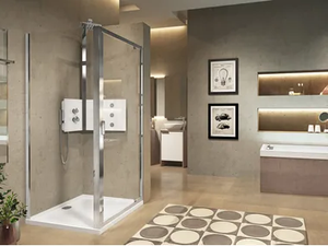 LUNES FZ - Corner shower cabin with hinged door - Door by NOVELLINI