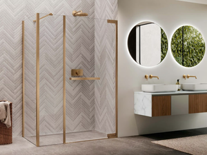 N180 GF - Corner rectangular glass shower cabin - Shower by NOVELLINI