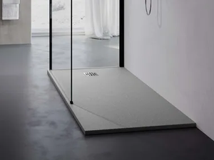 NOVOMATT - Mineralsolid anti-slip rectangular shower - Shower by NOVELLINI