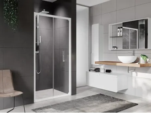 ROSE ROSSE S - Corner shower cabin with folding door - Door by NOVELLINI