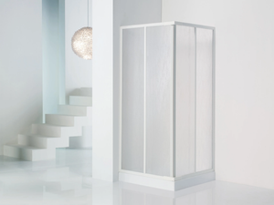 TRIS A - Corner shower cabin with sliding door - Door by NOVELLINI