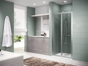 ZEPHYROS S IN OUT - Niche shower cabin with folding door - Door by NOVELLINI