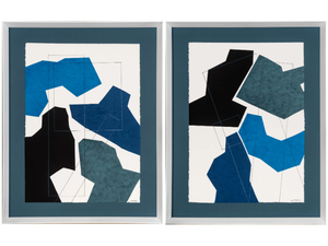 Al Andalus I & II - Paper Painting - Styling by NOVOCUADRO ART COMPANY