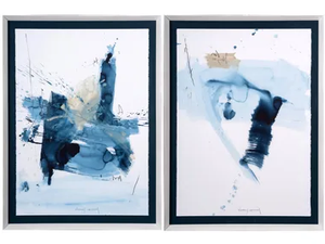 Azul I & II - Paper Painting - Styling by NOVOCUADRO ART COMPANY