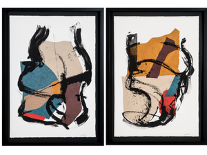 Castilla I & II - Paper Painting - Styling by NOVOCUADRO ART COMPANY