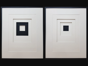 DIMENSION I & II - Paper Painting - Styling by NOVOCUADRO ART COMPANY