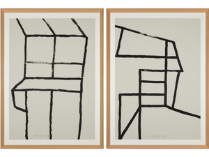 Estructura I & II - Paper Painting - Styling by NOVOCUADRO ART COMPANY