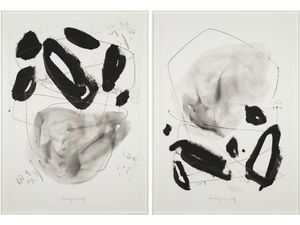 Huellas I & II - Paper Painting - Styling by NOVOCUADRO ART COMPANY