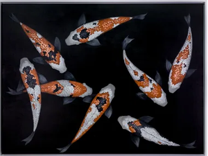 Koi V - Canvas Painting - Styling by NOVOCUADRO ART COMPANY