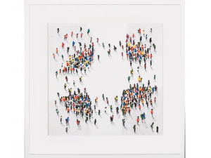 Meeting I - Wooden Painting - Styling by NOVOCUADRO ART COMPANY
