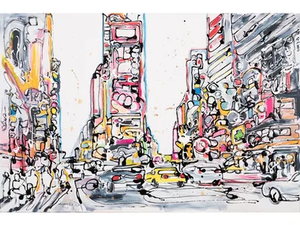New York Five - Canvas Painting - Styling by NOVOCUADRO ART COMPANY