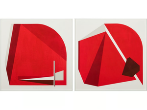 Red I & II - Paper Painting - Styling by NOVOCUADRO ART COMPANY