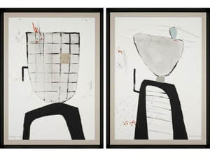Sueño I & II - Paper Painting - Styling by NOVOCUADRO ART COMPANY
