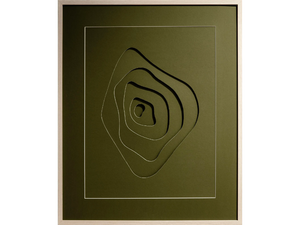 TALISMÁN OLIVE - Paper Painting - Styling by NOVOCUADRO ART COMPANY