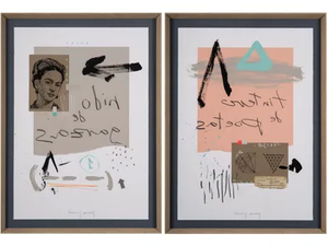 Tintero de poetas & Nido de garzas - Paper Painting - Styling by NOVOCUADRO ART COMPANY