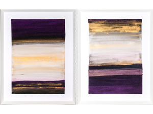 ZEN I & II - Paper Painting - Styling by NOVOCUADRO ART COMPANY
