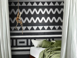 BOGO - Geometric glass-fibre wallpaper - Wallpaper by N.O.W. Edizioni