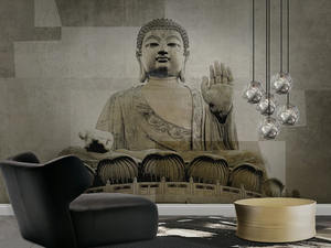 BUDDAH - Glass-fibre wallpaper - Wallpaper by N.O.W. Edizioni